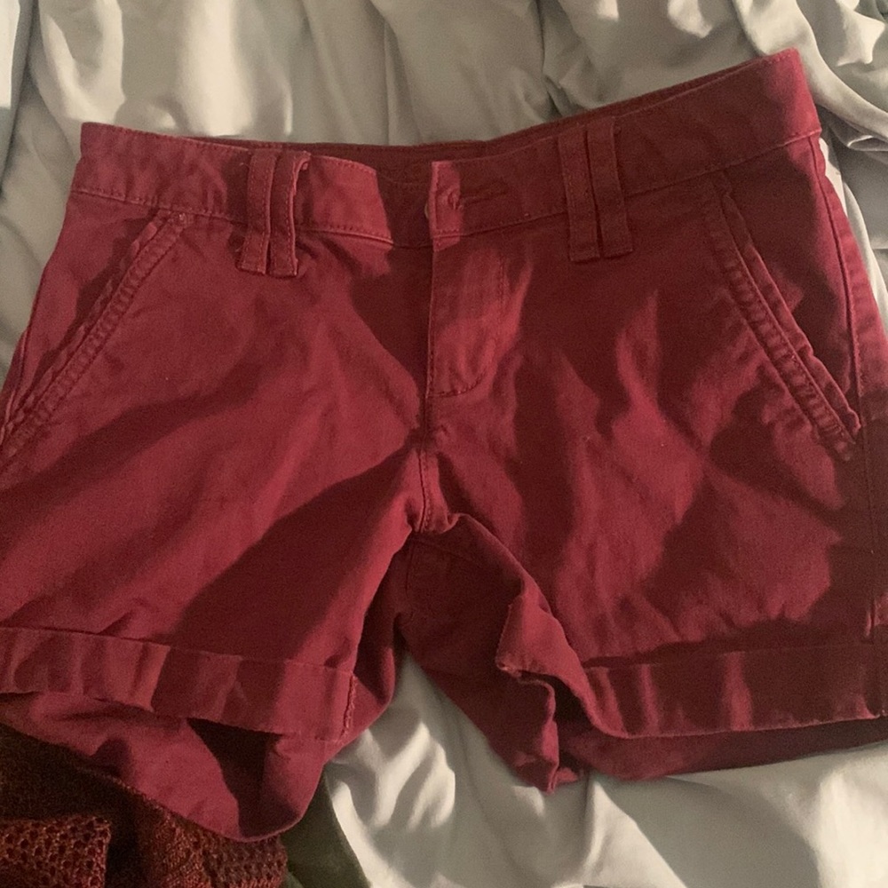 Maroon shorts for juniors size 1